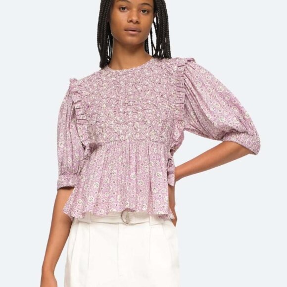 Sea NY Ida Smocked Top - Picture 2 of 6